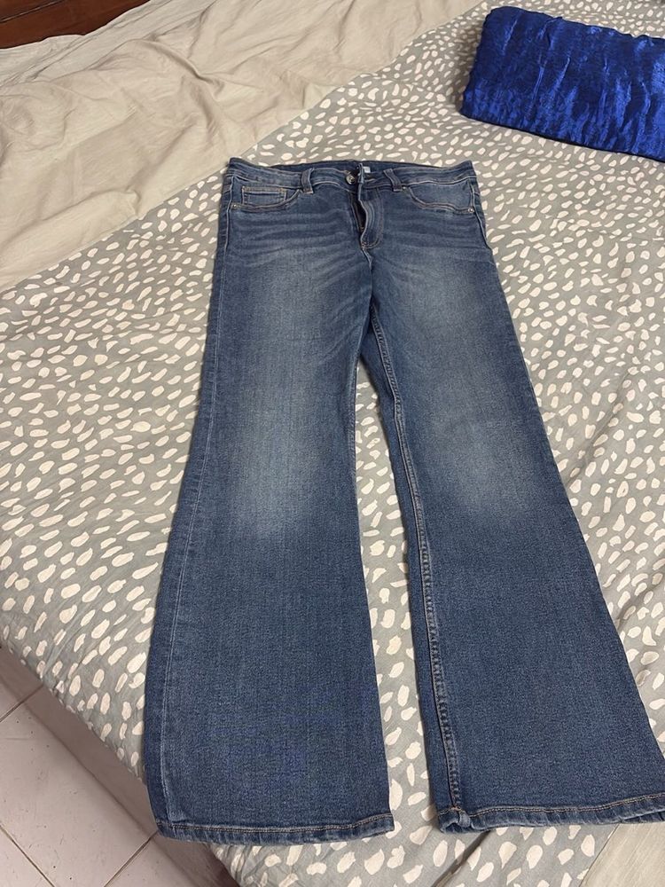 H&amp;M Retro Flare Jeans - Vintage Wash