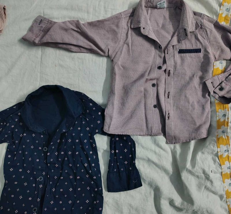 Boys' Long Sleeve Shirts (2 pcs)