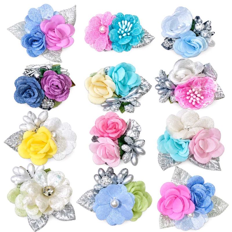 Set of 12 Floral Decorative DIY Pieces