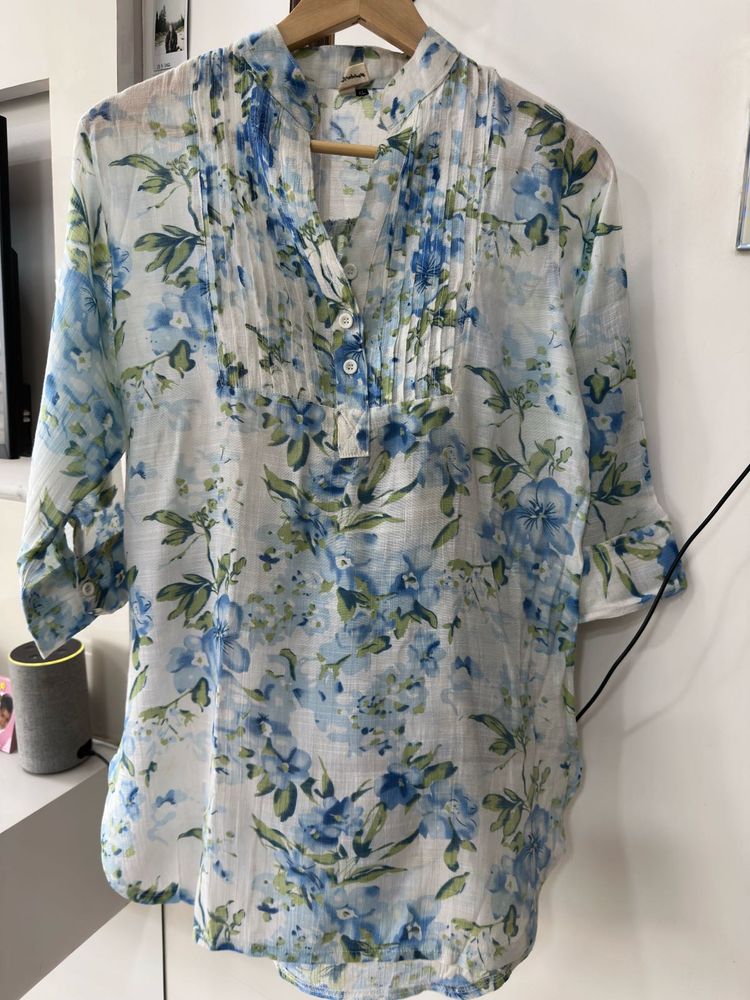 beautiful floral short kurti