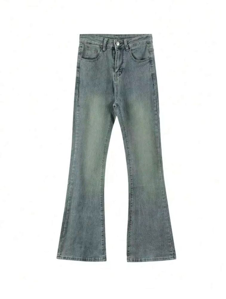 Flared Denim Jeans + FREE flower clutcher 🎁