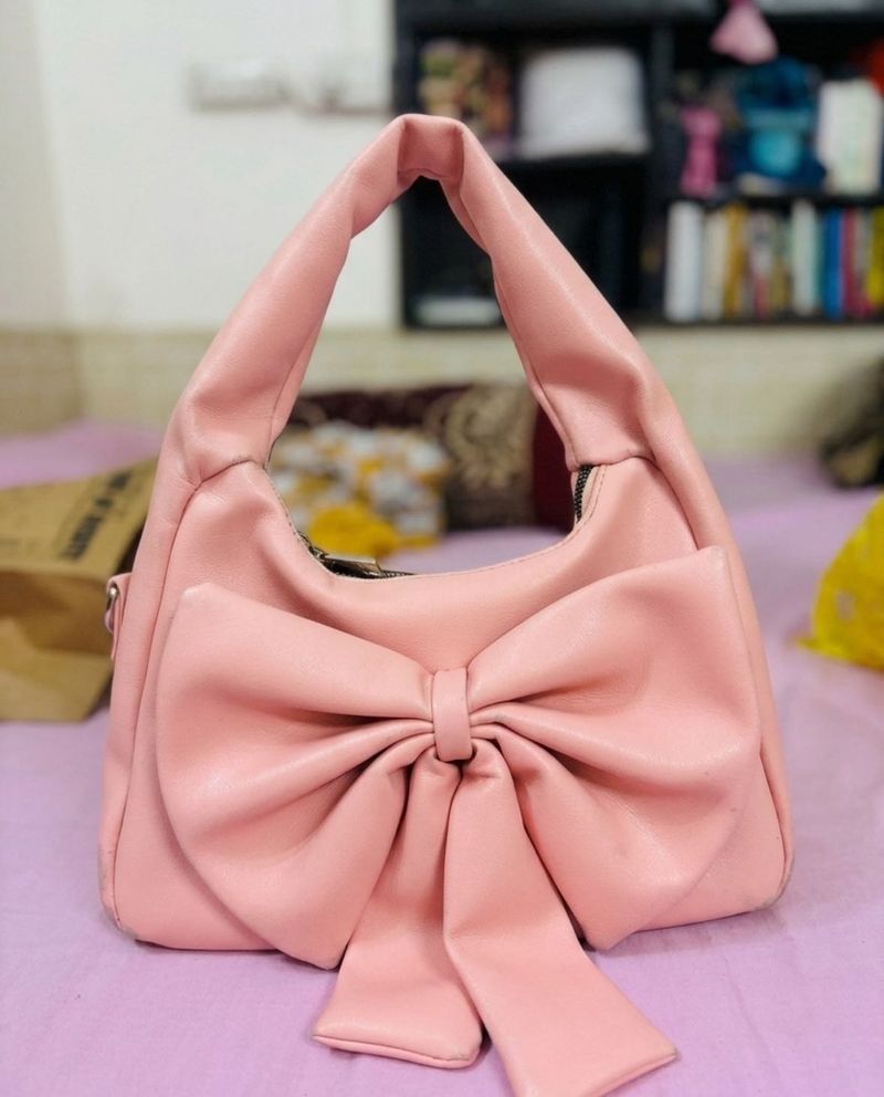 Cute Pink Bow Handbag