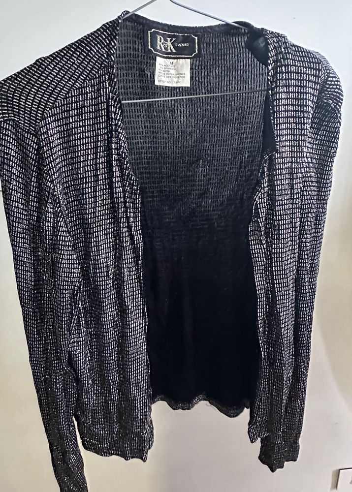 Sparkly Black Cardigan