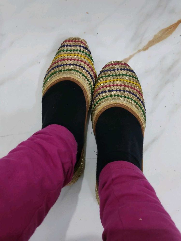 Colorful Embroidered Juttis
