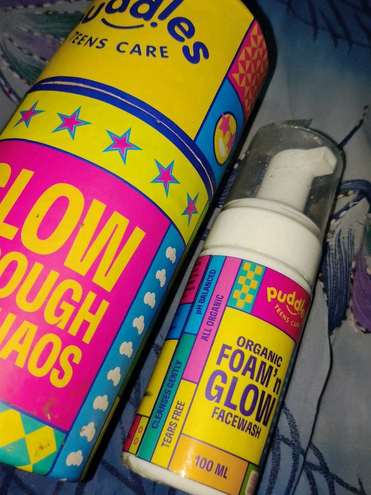 Puddles Organic Foam 'n Glow Facewash