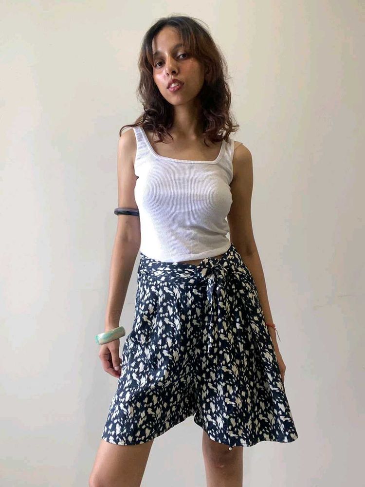 Stylish Printed Wrap Skirt