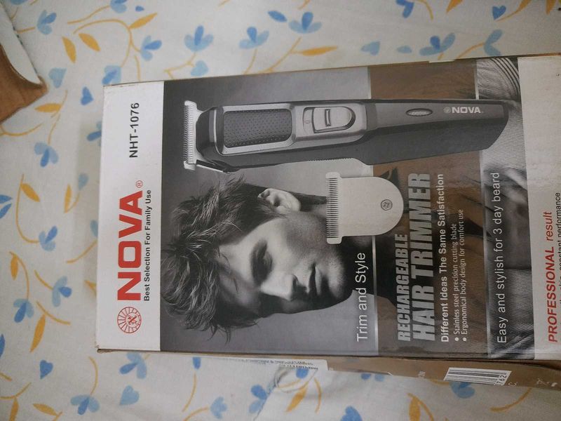 combo Nova Rechargeable Hair Trimmer NHT-1076