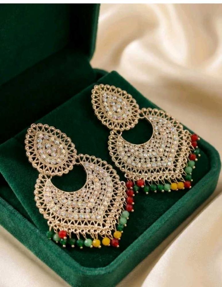 new Exquisite Kundan &amp; Pearl Dangler Earrings