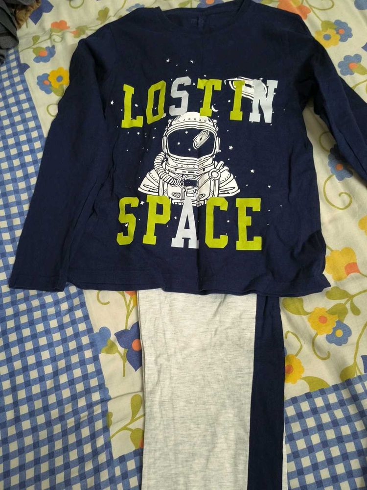 Cute "Lost in Space" Pajama Set