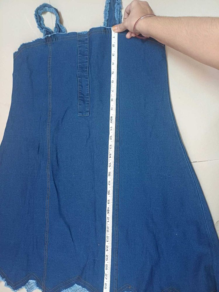 new Denim Mini Dress - Cute and Casual