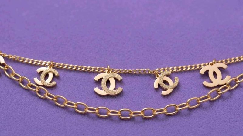 Designer CC Charm Necklace