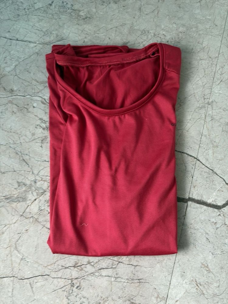 Red Crew Neck T-Shirt
