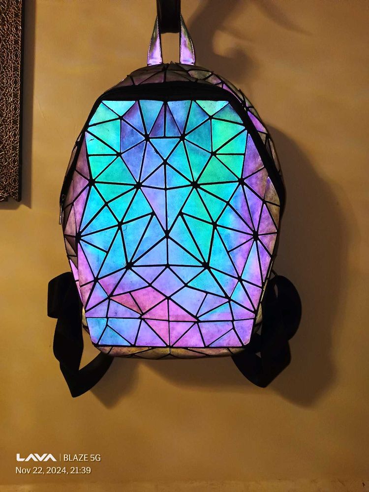 Geometric Reflective Backpack