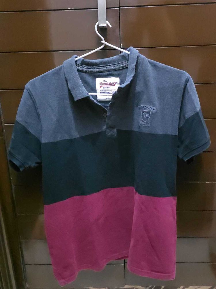 Roadster Color Block Polo T-Shirt