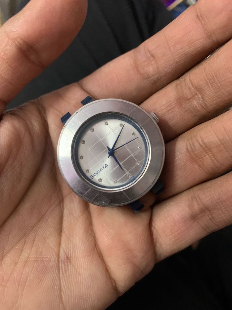 Sonata Silver Watch