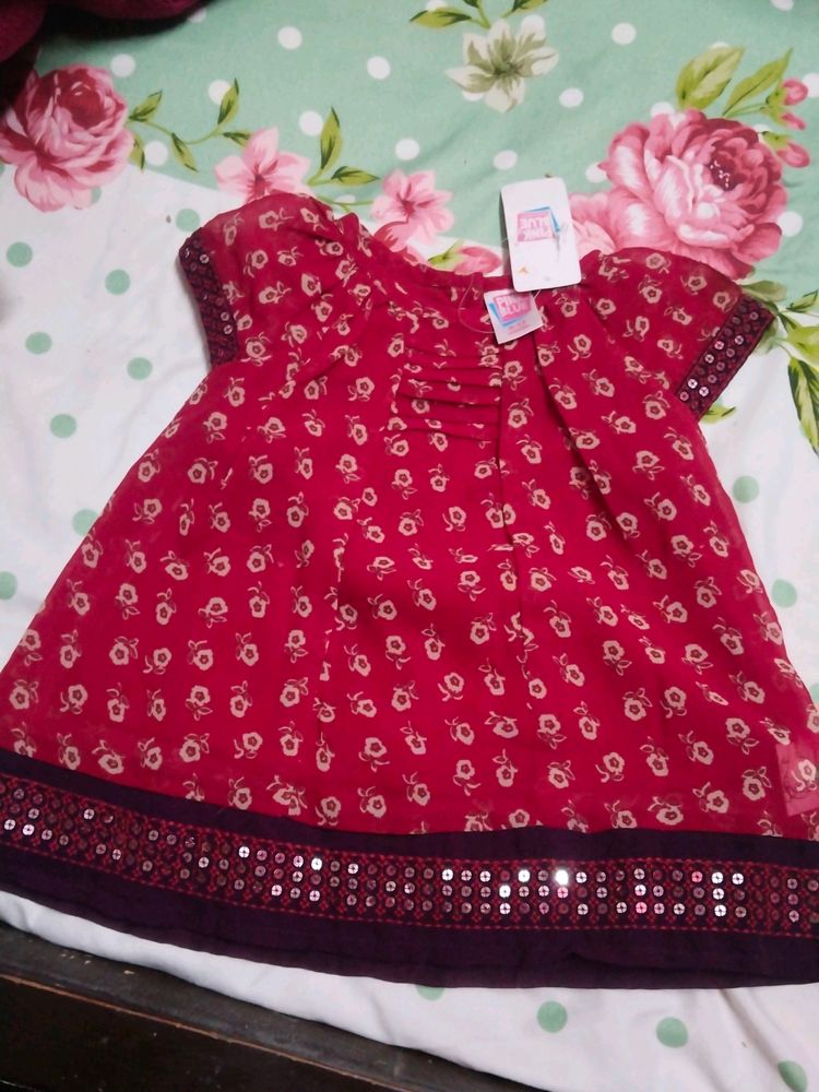 Pink Blue Baby Dress