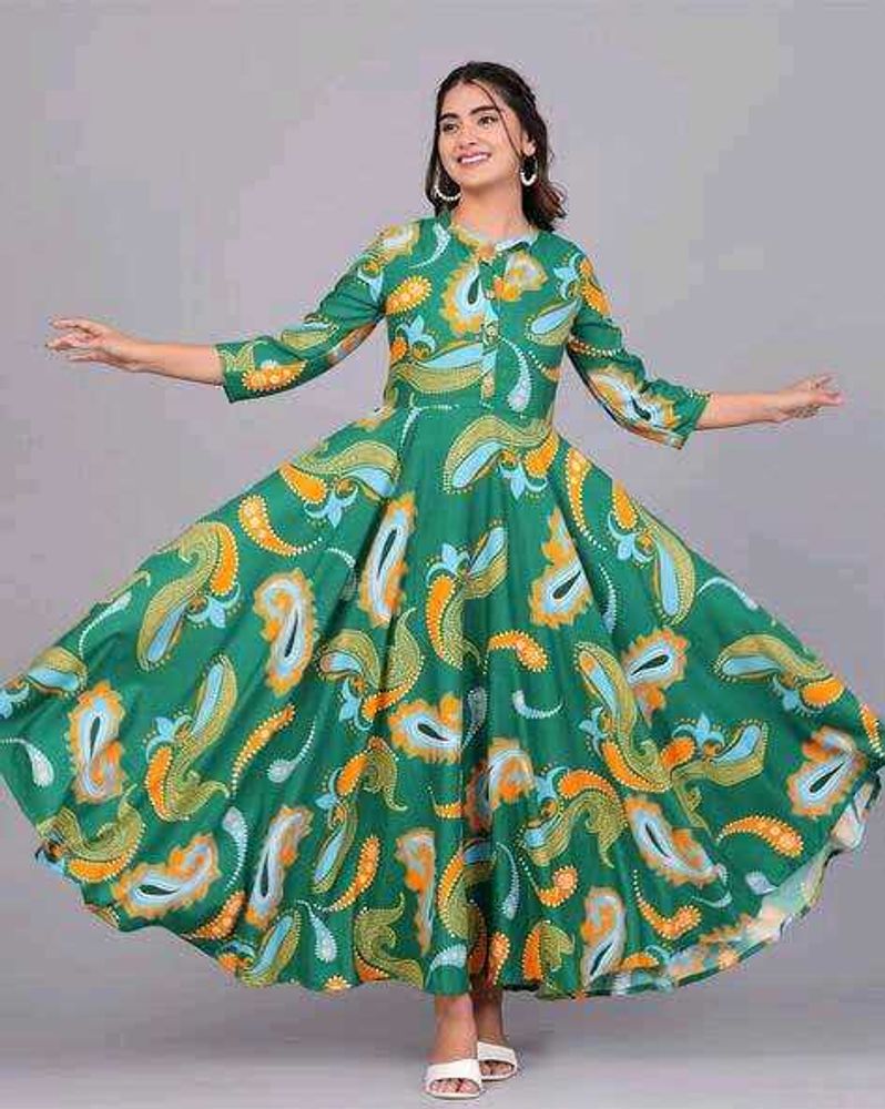 💚🧡Full Ghera Kurta