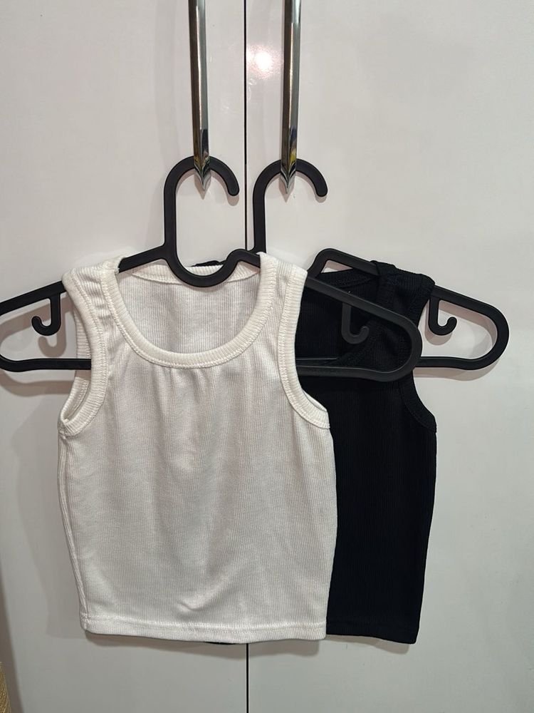 Pack of 2 Ribbed Tank Tops