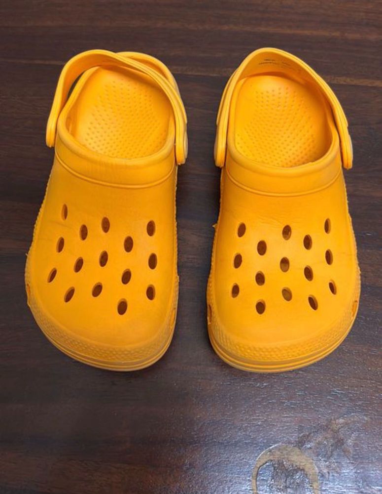 M&amp;S Kids Orange Crocs Style Clogs