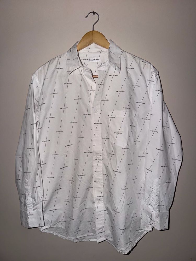 Balenciaga All Over Logo Shirt