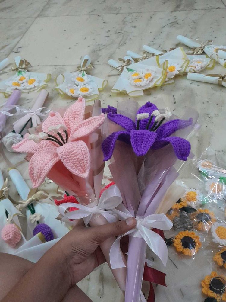 Crocheted Flower Bouquet any 1