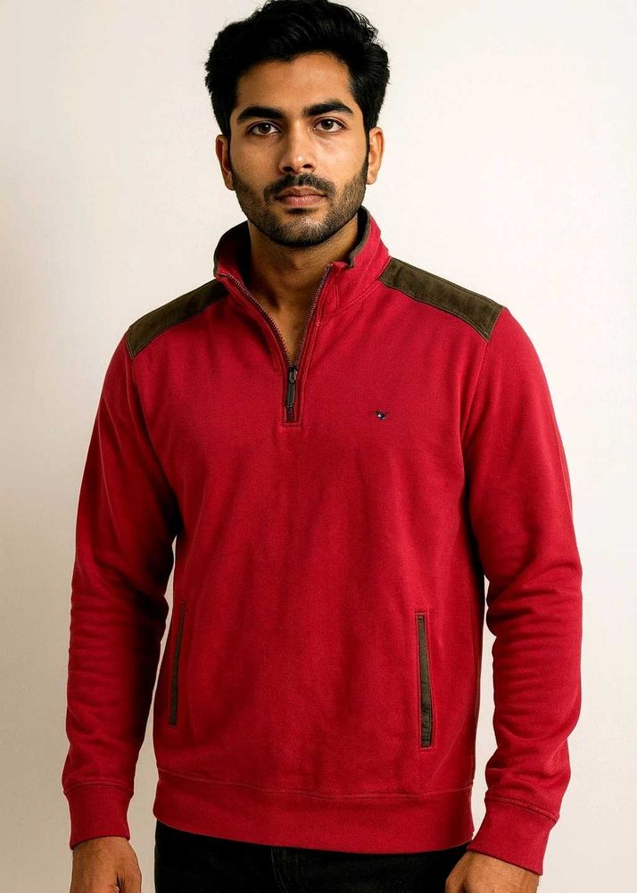 octave men's 1/4 zip  fleece sweatshirt