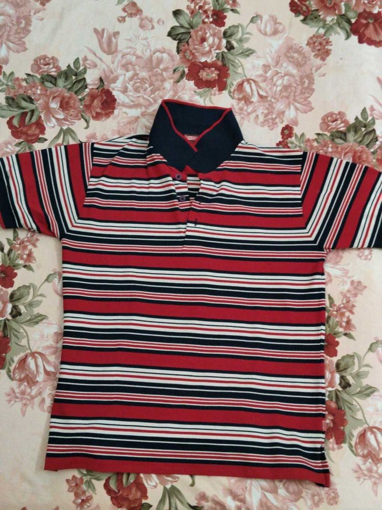 Striped Polo T-Shirt