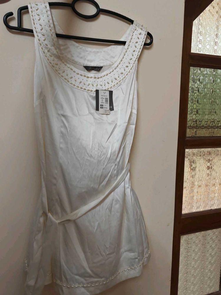 New Elegant white embellished Beaded Top