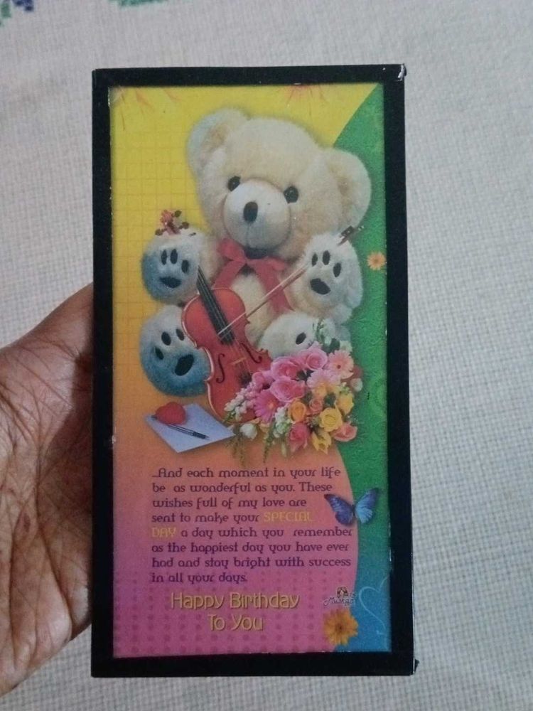 Cute Teddy Bear Birthday frame set