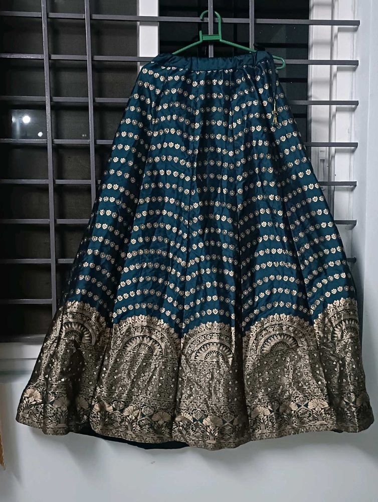 Green &amp; Gold Lehenga choli