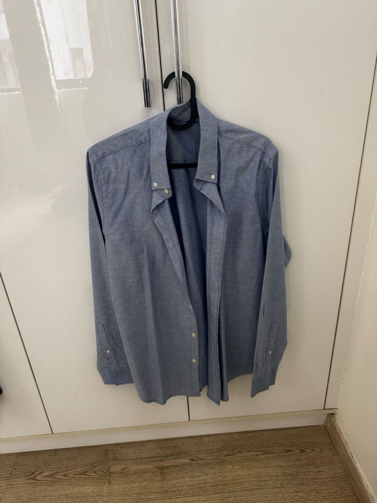 Men Semi Formal Sky Blue Shirt