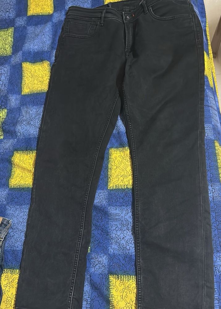 Men's Black Slim Fit Jeans