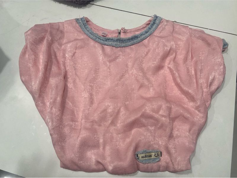 Pink party wear Top