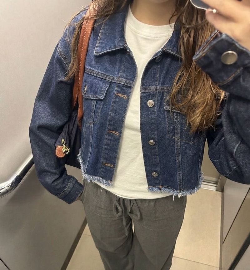 Dark Blue Wash Denim Jacket