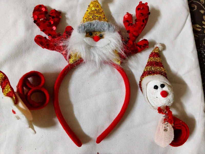 Festive Santa &amp; Reindeer Headband
