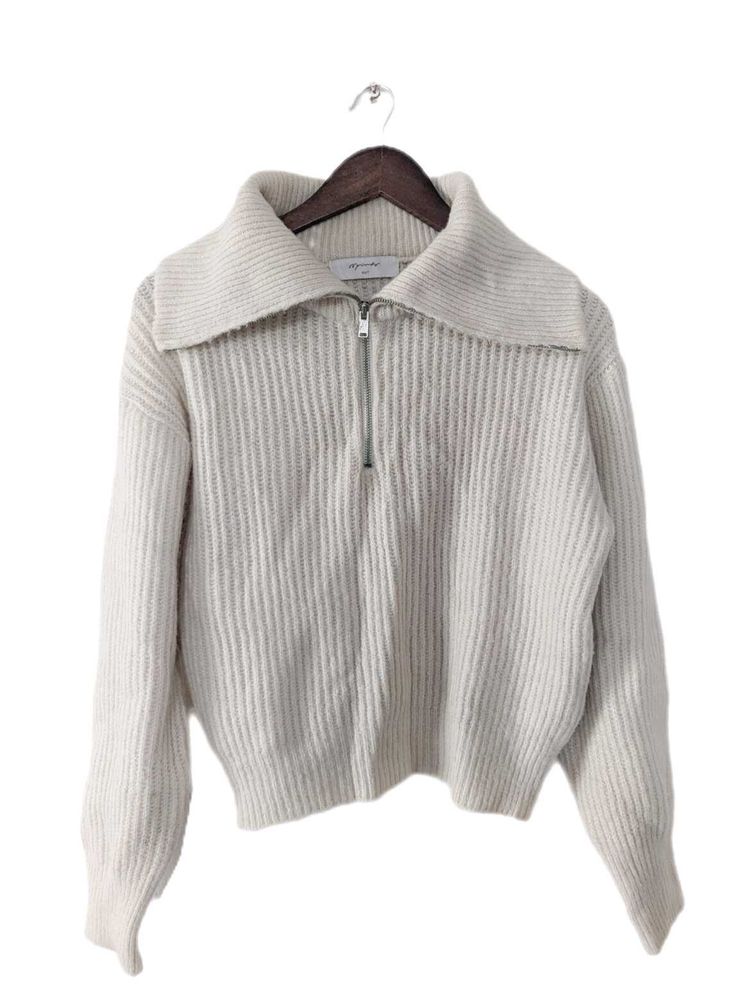 Cozy Ribbed Knit Half-Zip Sweater