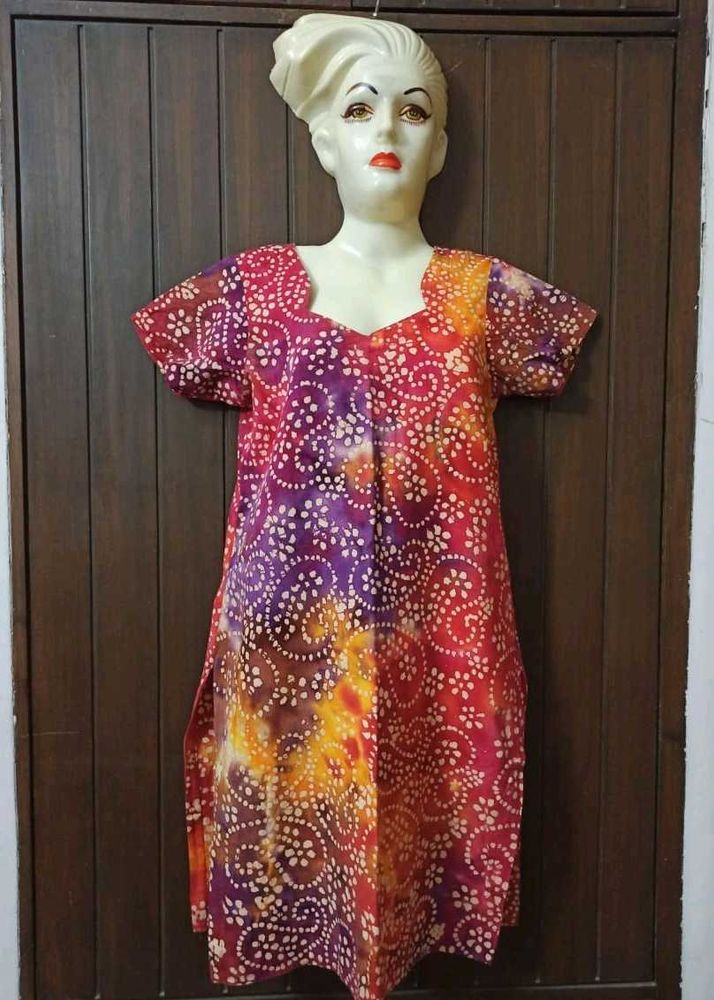 Vibrant Tie 'n dye Kurta