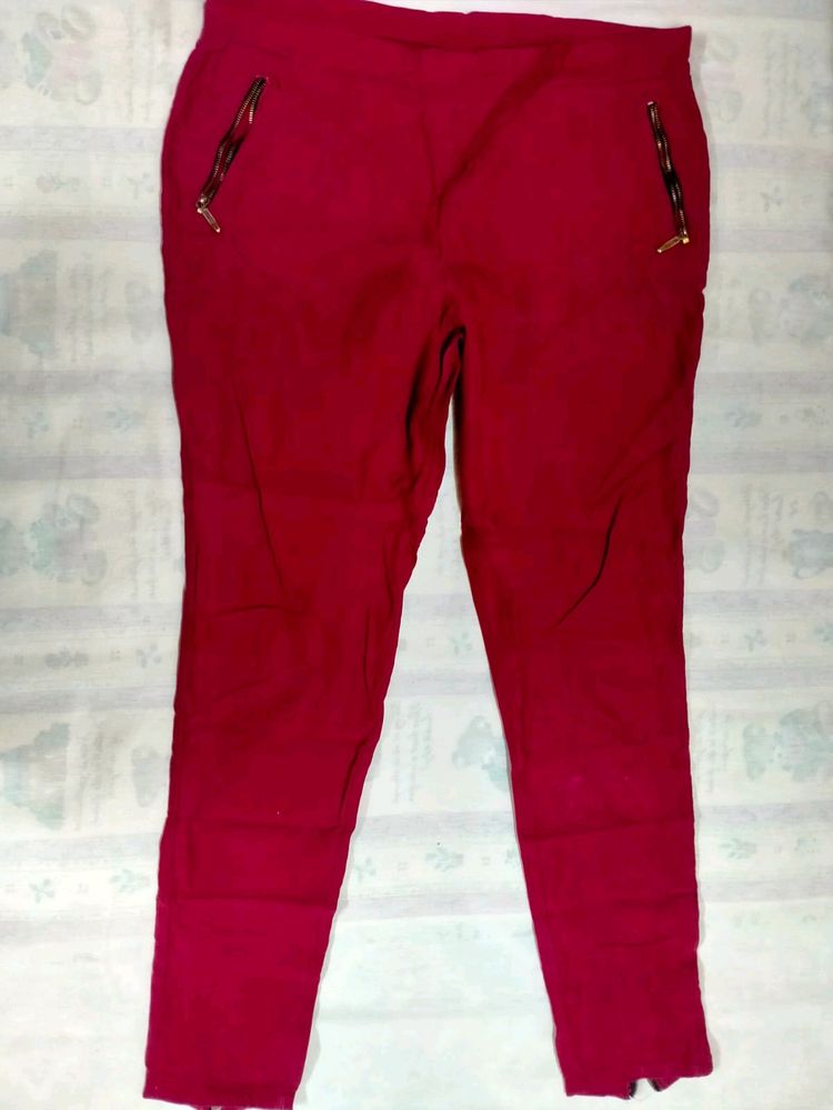 Brand New Maroon Red Jaggings