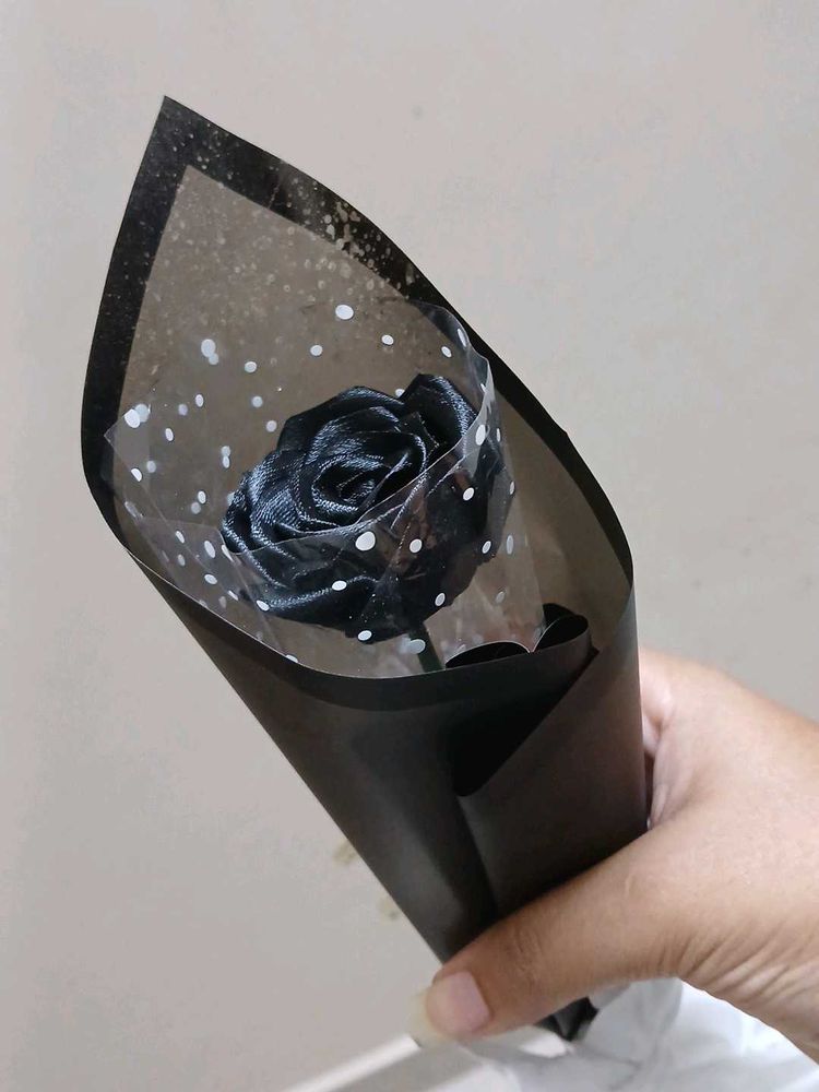 Black Satin Rose Bouquet |1piece