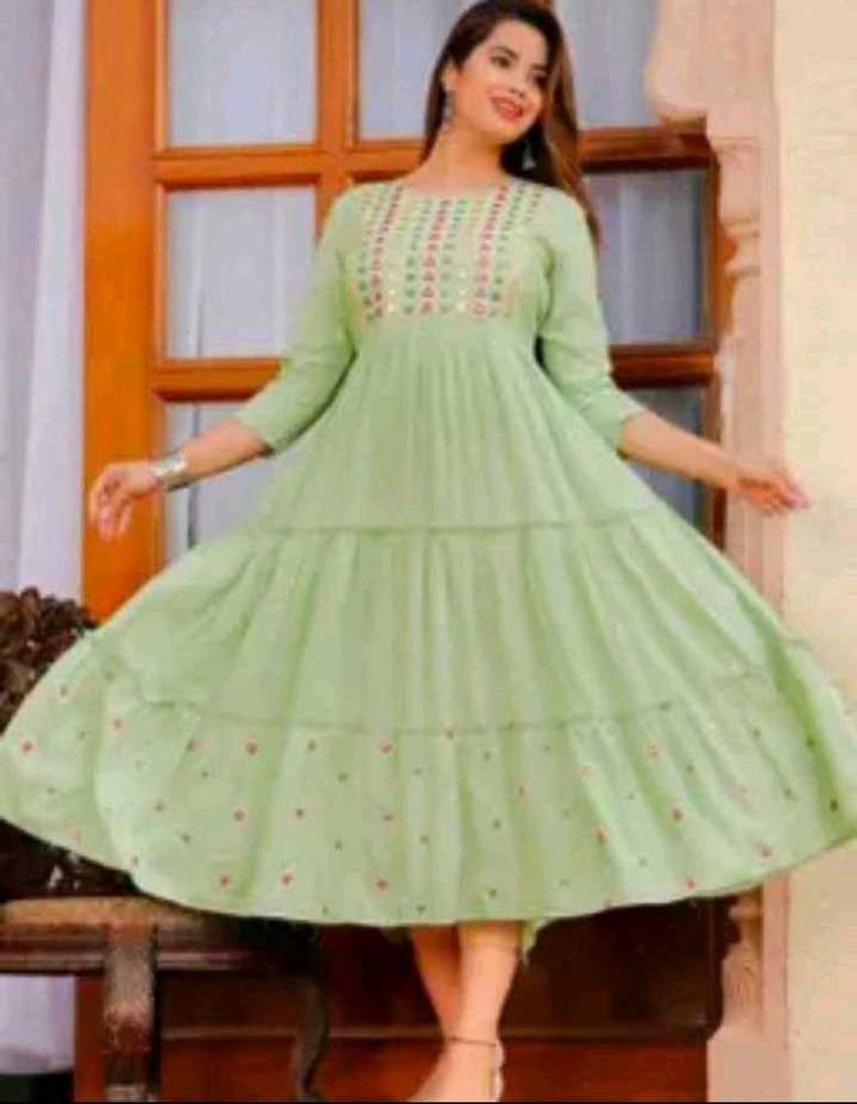 Elegant Tiered Anarkali Kurta
