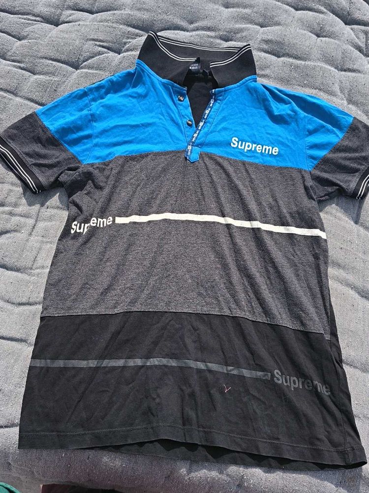 Supreme Color Block Polo Shirt