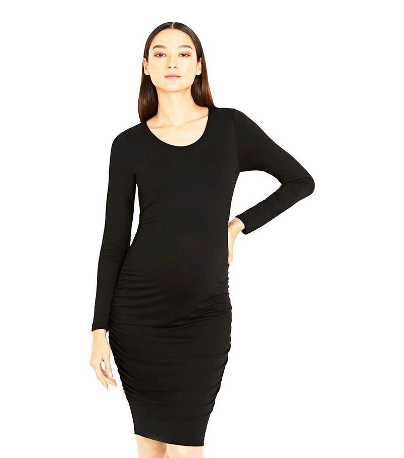 🖤 Chic minimalist black bodycon dress 🖤