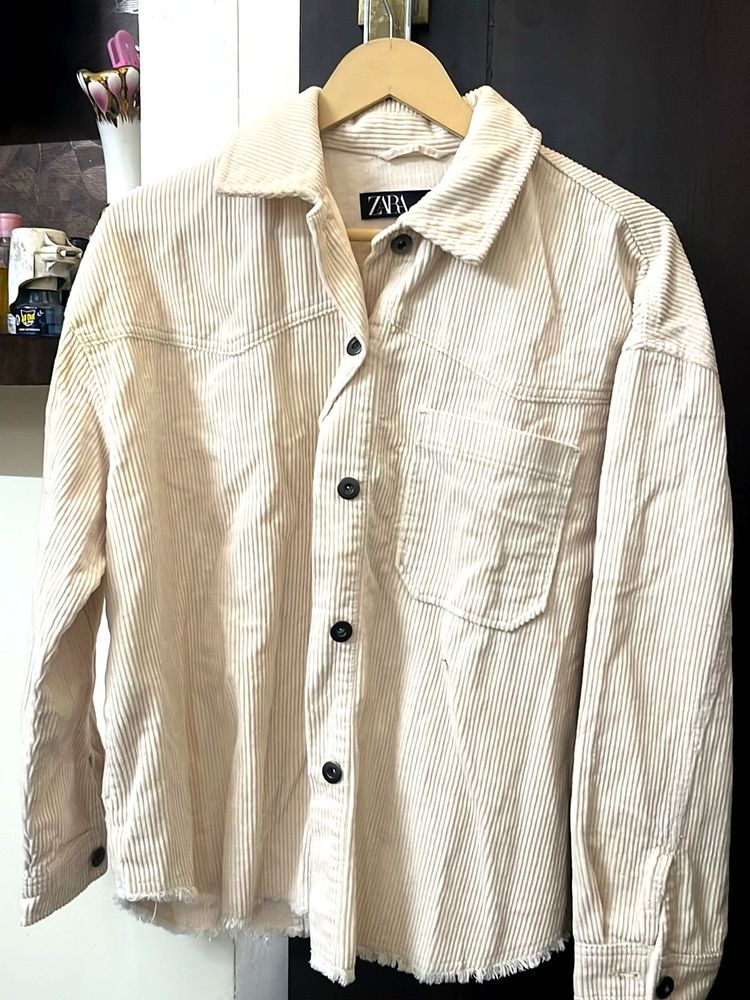 Zara Corduroy Overshirt Jacket