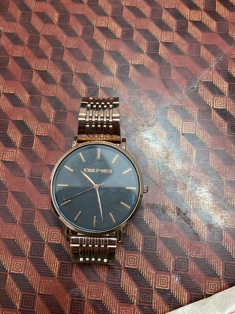 Joker &amp; Witch Rose Gold Watch