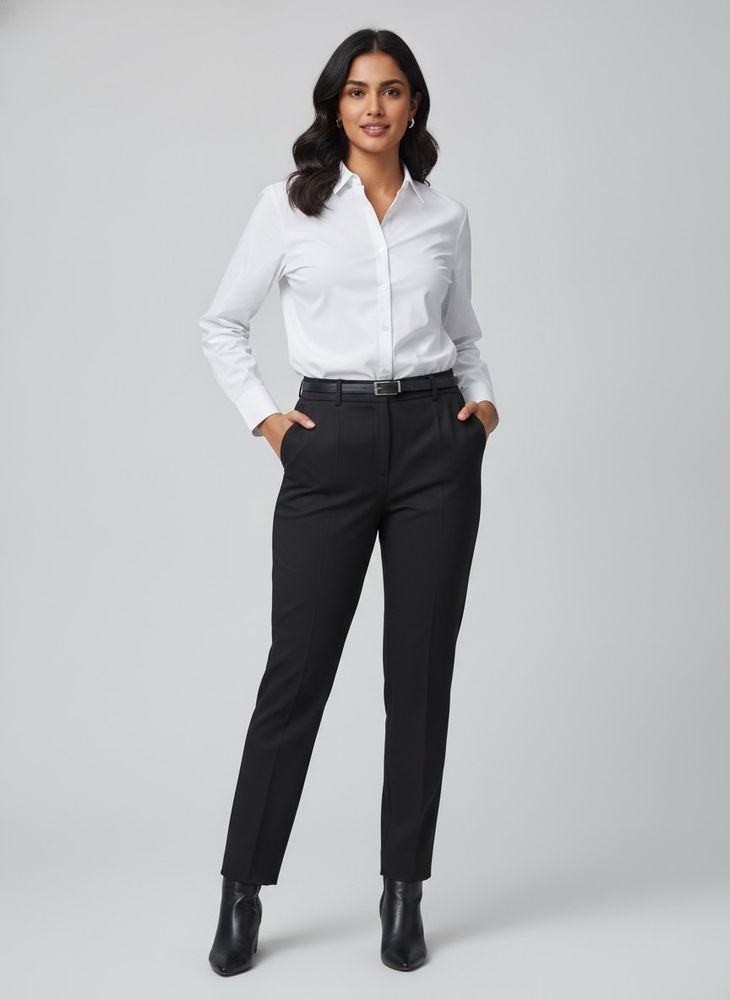 Stylish Black Tailored Pants