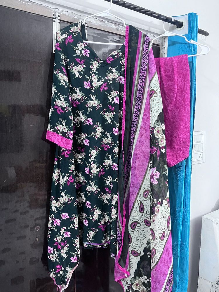 floral print kurta set