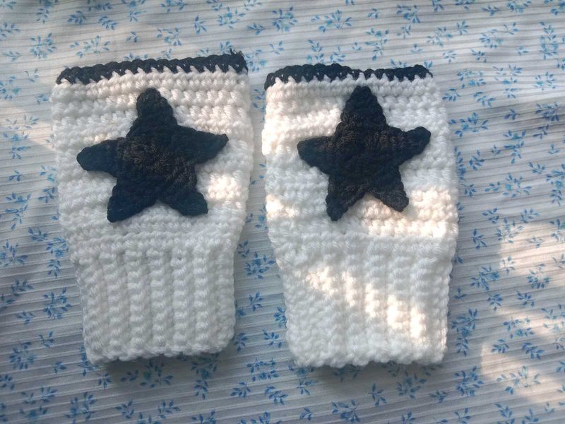 Handmade Crochet Star Arm Warmers