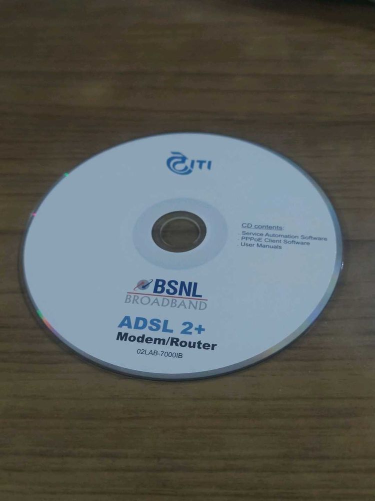 BSNL ADSL 2+ Modem/Router CD