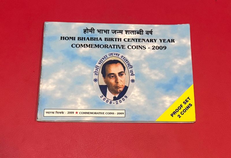 Homi baba commemorative coin proof set