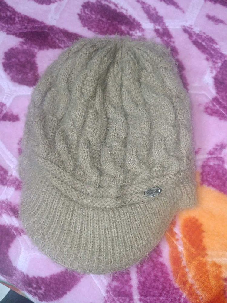 Knitted Visor Beanie